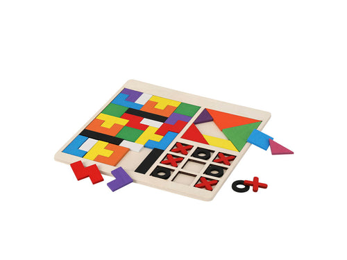 Set puzzles bois 3 jeux en bois, idéal pour stimuler créativité et amusement des enfants - Meloxar Personnalise