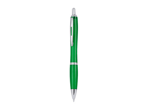 Stylo à mécanisme à bouton-poussoir en RPET résistant - Lathem Personnalise