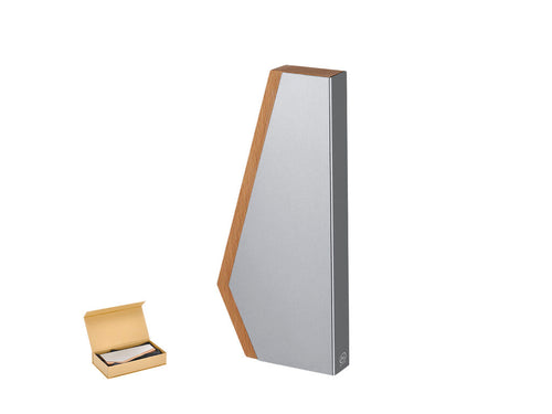 Plaque trophée au design élégant et innovant avec une base en bois - Sindar Personnalise