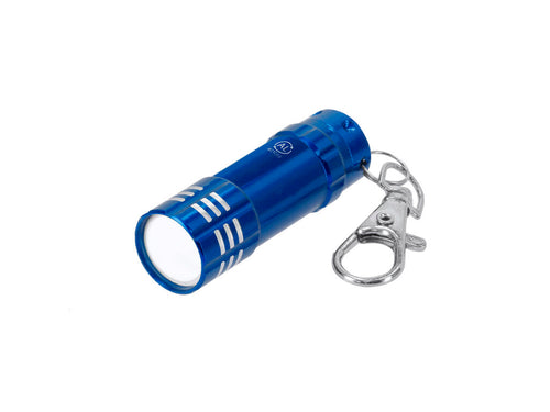 Porte-clés robuste en aluminium recyclé avec une finition brillante - Musday Personnalise
