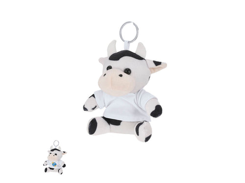 Porte-clés en peluche avec t-shirt personnalisable avec bague métallique facile à transporter, idéal pour la sublimation - Goose Personnalise