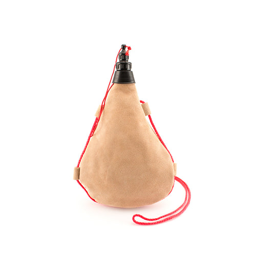 Gourde à vin de 1 litre en croûte de cuir - 1L Personnalise