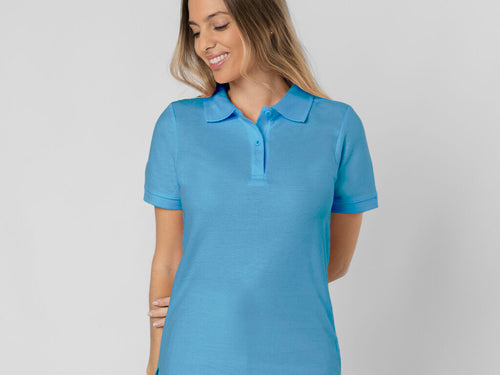 Polo à manches courtes, coupe féminine, 180 g/m2 - Charles Personnalise