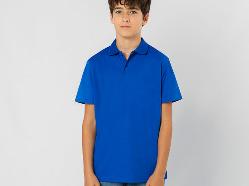 Polo pour enfants à manches courtes, fabriqué en tissu technique 100 % polyester de 180 g/m² - Tecnic Plus Personnalise