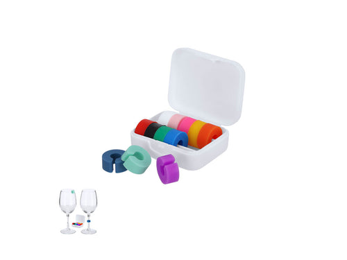 Identifiant de coupe avec 12 identifiants en silicone flexible pour une durabilité maximale - Emelya Personnalise