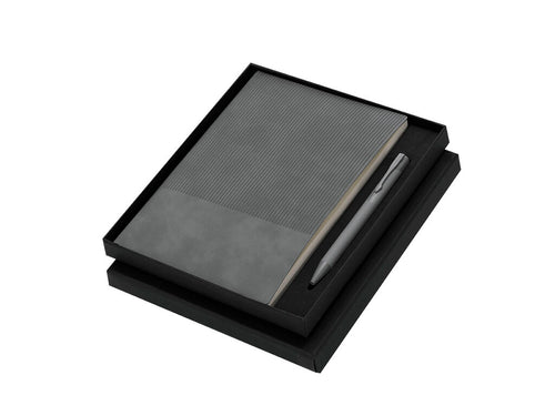 Un ensemble de carnet et un stylo en PU recyclé et en aluminium recyclé - Holland Personnalise