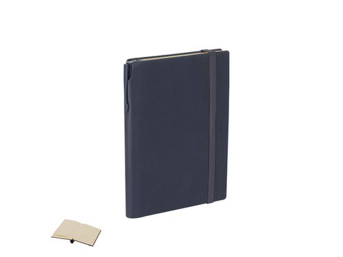 Un ensemble de bloc-notes et un stylo en PU recyclé et en aluminium recyclé - Sphere Personnalise