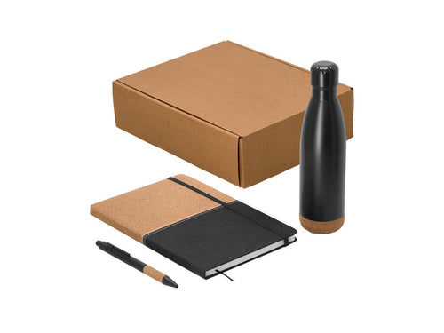 Ensemble de carnet, stylo et bouteille thermique - Gravan Personnalise