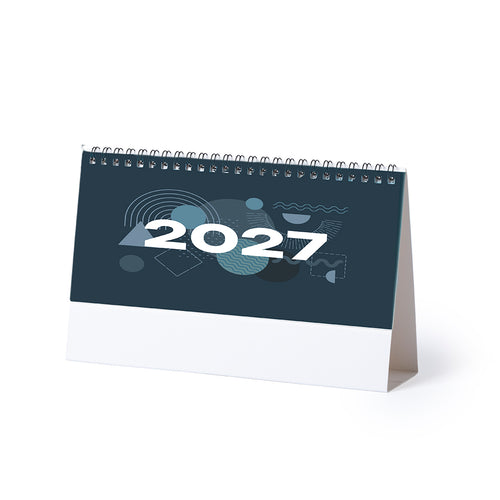 Calendrier à anneaux de bureau à corps triangulaire en carton - Feber Personnalise