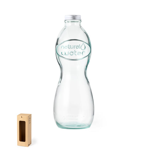 Bouteille de la ligne nature de 1l de capacité, avec bouchon à vis en métal - Limpix Personnalise