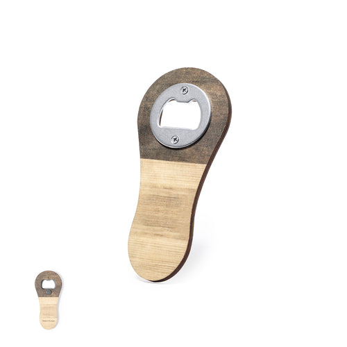 Ouvre-porte magnétique en bois naturel avec une finition bicolore originale - Samary Personnalise