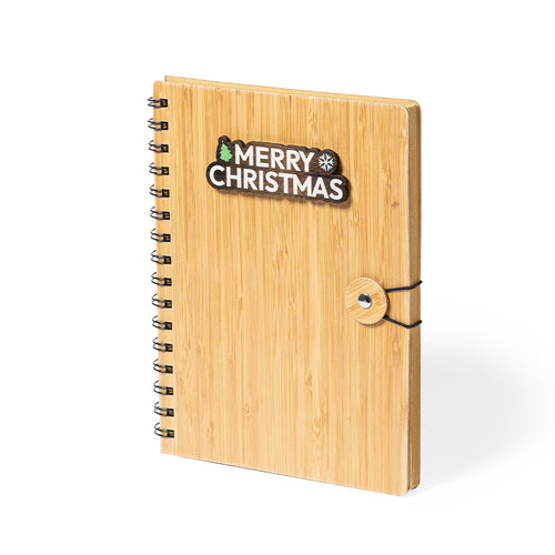 Carnet à anneaux Nature Line avec motif de Noël - Mossel Personnalise
