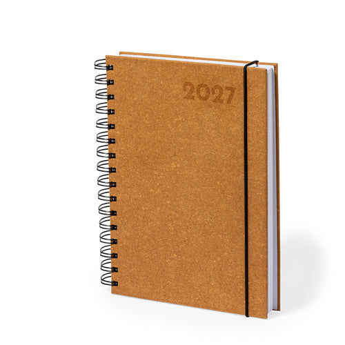 Agenda format A5 en cuir recyclé élégant et durable - Torkix Personnalise