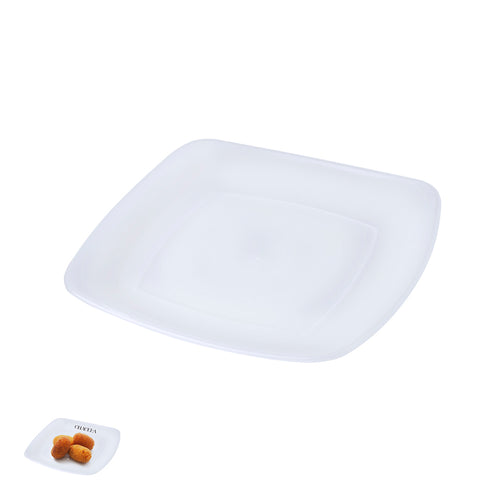 Assiette plate en matériau PP résistant et flexible - Hisnak Personnalise