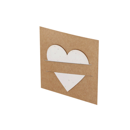 Papier ensemencé à planter, aux formes originales, présenté dans un étui en carton recyclé avec instructions de plantation - Cryar Personnalise