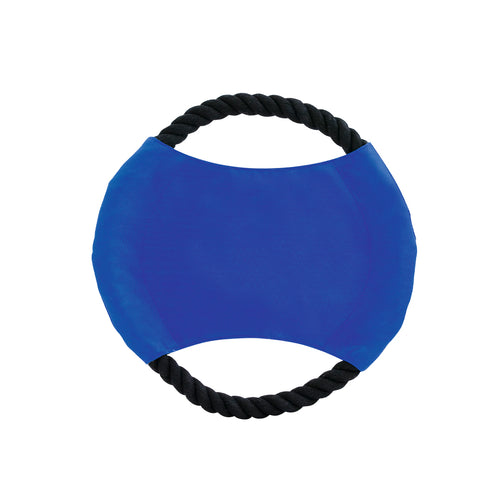 Frisbee pour animaux avec corde résistante en coton et partie centrale en coton - Flybit Personnalise