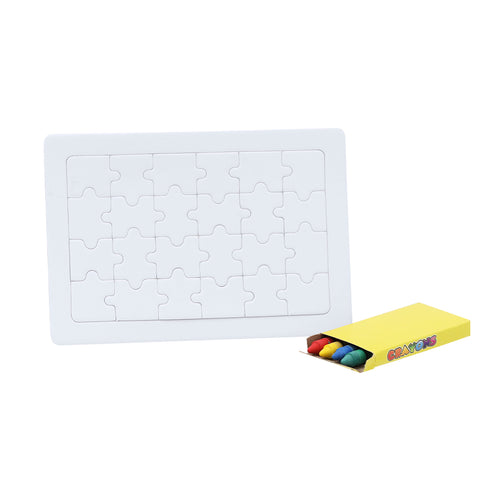 Puzzle blanc, jeu de 24 pièces - Zeta Personnalise