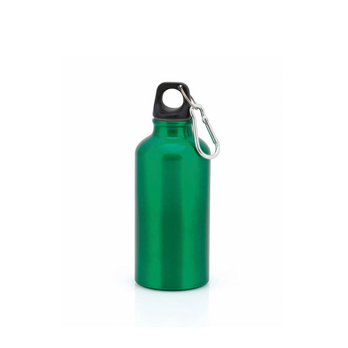 Bidon de 400ml de capacité avec corps avec finition en aluminium - Mento Personnalise