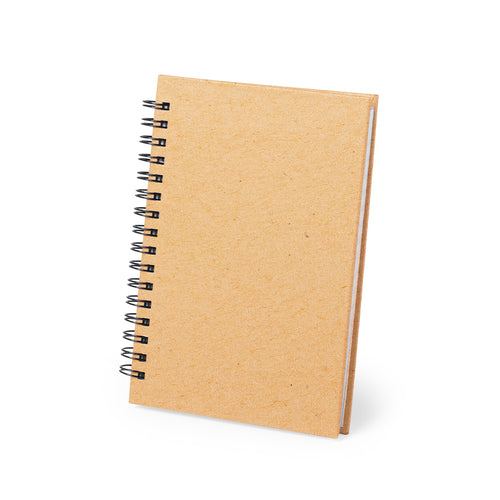Carnet à anneaux avec couvertures soft-touch en carton recyclé résistant et rigide - Emerot Personnalise