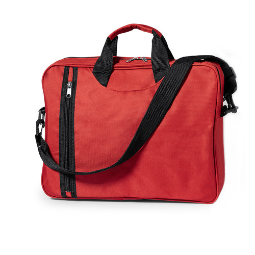 Sacoche porte-documents à fermeture zippée avec poche originale verticale sur le devant et compartiment sous les poignées en polyester doux 600D - Amazon Personnalise