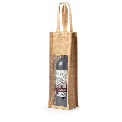 Sac résistant en toile de jute laminée pour bouteille de vin de 75cl - Holden Personnalise