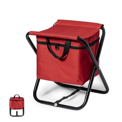 Chaise pliable avec corps en aluminium et sac isotherme intégré au siège, proposé en différentes couleurs - Xana Personnalise