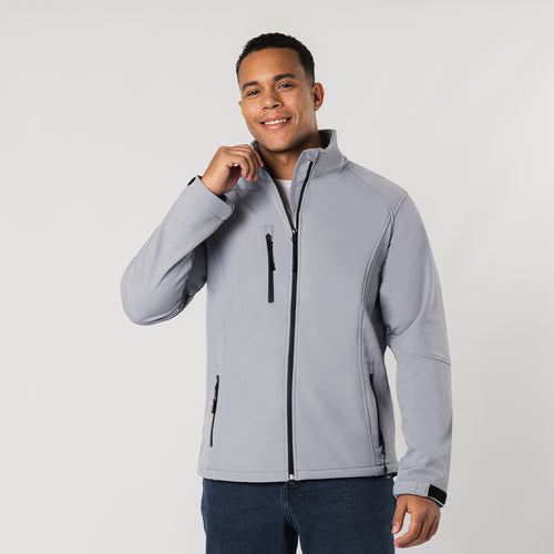 Veste imperméable et respirante en combinaison de matériaux soft shell et élasthanne de 300g/m2 - Molter Personnalise