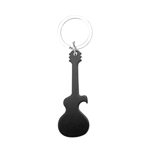 Porte-clefs décapsuleur en forme de guitare avec corps en aluminium - Singe Personnalise