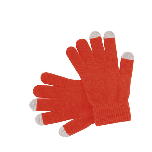 Une paire de gants pratiques pour les appareils à écran tactile, dans un fini acrylique lisse et chaud - Actium Personnalise