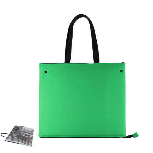Sac glacière en polyester résistant en 600D avec une fermeture éclair et ouverture totale - Klab Personnalise