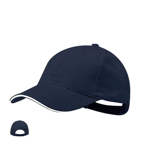 Casquette à 6 panneaux en coton peigné - Rubec Personnalise