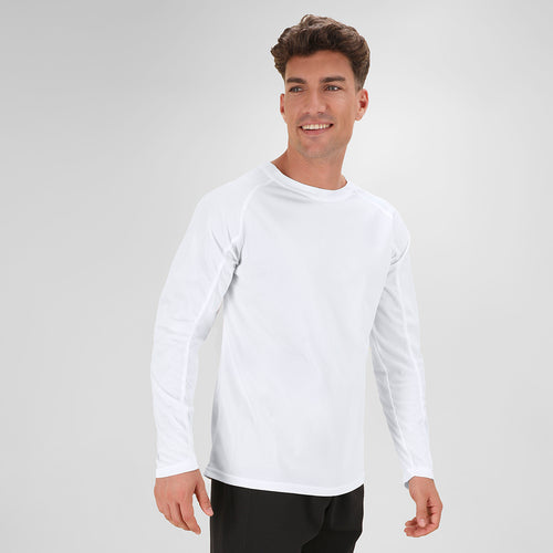 Chemise technique à manches longues pour adultes, en matière 100% polyester, respirante 135g / m2 - Maik Personnalise