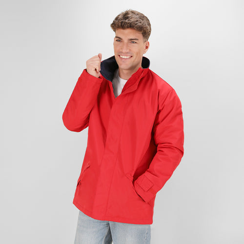 Parka avec extérieur en polyester doux et résistant avec traitement imperméable et intérieur en polaire polaire chaude de 200g/m2 - Flogox Personnalise