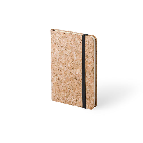 Bloc-notes avec couverture rigide au toucher en liège naturel - Climer Personnalise