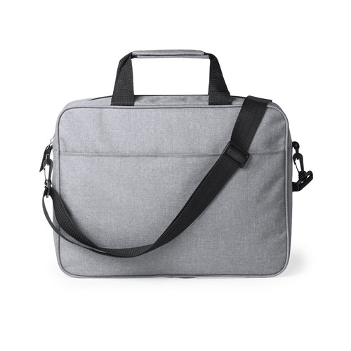 Elégant porte documents zippé gris en polyester 600D - Zestar Personnalise