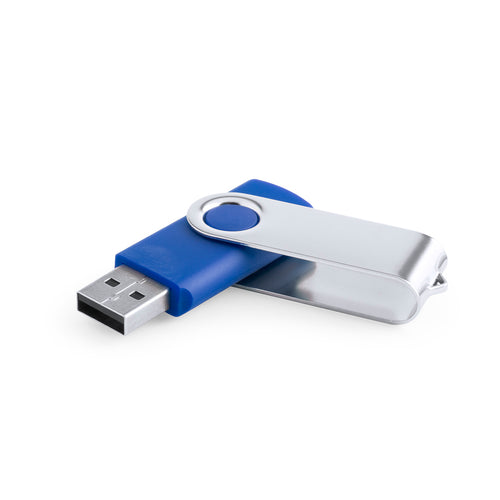 Clé USB de 16 Go de capacité, avec mécanisme rotatif, corps de finition lisse et clip métallique - Rebik 16GB Personnalise