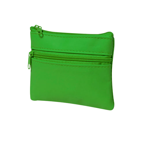 Porte-monnaie de conception joyeuse avec un corps souple fini en simili cuir brillant - Ralf Personnalise