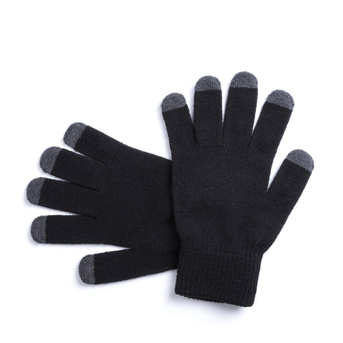 Pratique paire de gants pour les appareils à écran tactile au fini acrylique lisse et chaud - Tellar Personnalise