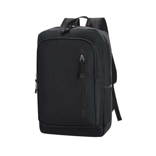 Sac à dos robuste en polyester 600D avec fermeture à glissière et poches avant - Donovan Personnalise