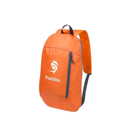 Sac à dos en polyester 600D résistant, design outdoor, fermeture zippée et poche frontale - Decath Personnalise