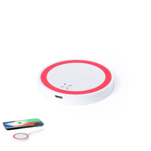 Chargeur sans fil rond bicolore - Radik Personnalise