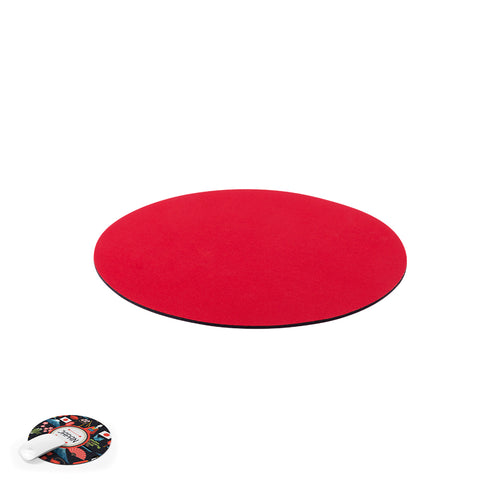 Tapis de souris rond en polyester doux avec surface antidérapante en caoutchouc - Roland Personnalise
