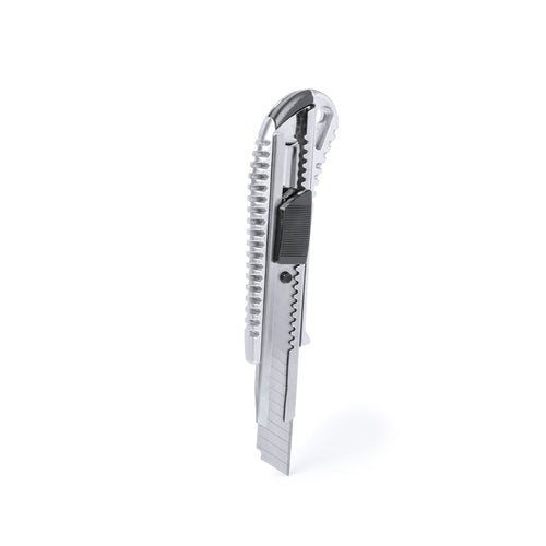 Cutter en mélange d´acier inoxydable et d´aluminium avec lame large et manche ergonomique - Gruesly Personnalise