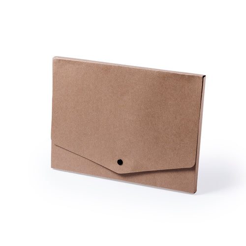 Porte-documents en carton recyclé résistant avec finition solide et fermeture à rabat - Damany Personnalise