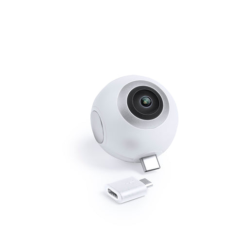 Caméra 360° avec connexion de type C et adaptateur micro USB pour appareils mobiles sous Android - Ribben Personnalise