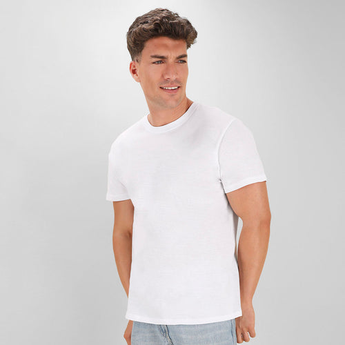 T-Shirt blanc pour adultes KEYA MC180 Personnalise