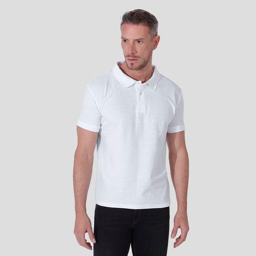 Polo piqué blanc KEYA MPS180 pour adulte Personnalise