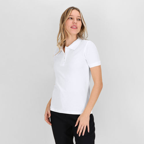 Polo piqué blanc KEYA MPS180 pour femme - WPS180 Personnalise