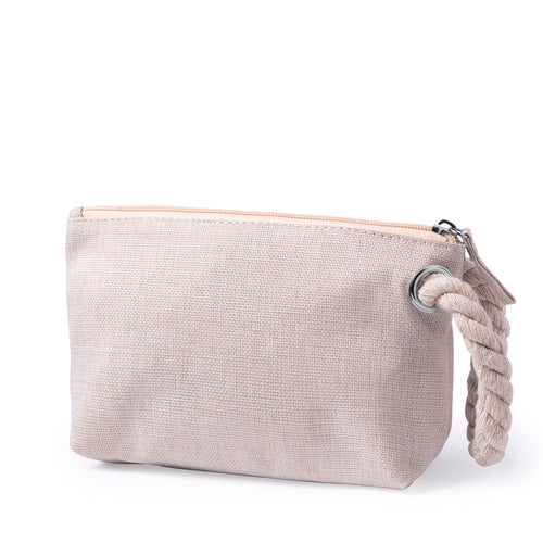 Trousse, pochette multi-usage, mélange de coton polyester, couleur naturelle - Babit Personnalise