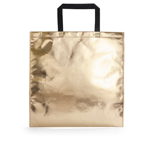 Sac en non-tissé laminé avec finition métallisée - Poznan Personnalise